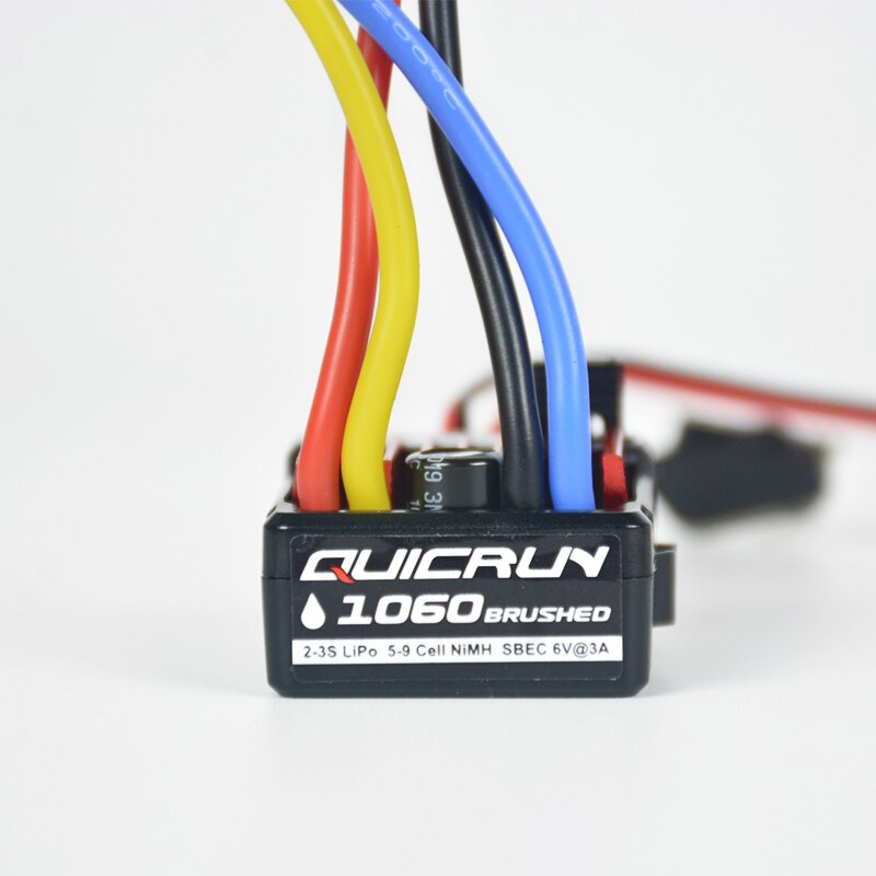 RC Auto Original Hobbywing QuicRun WP-1060 1060 60A Wasserdichte Gebürstet Elektronische Geschwindigkeit Regler ESC 6V/3A Für 1:10 Raupe Auto