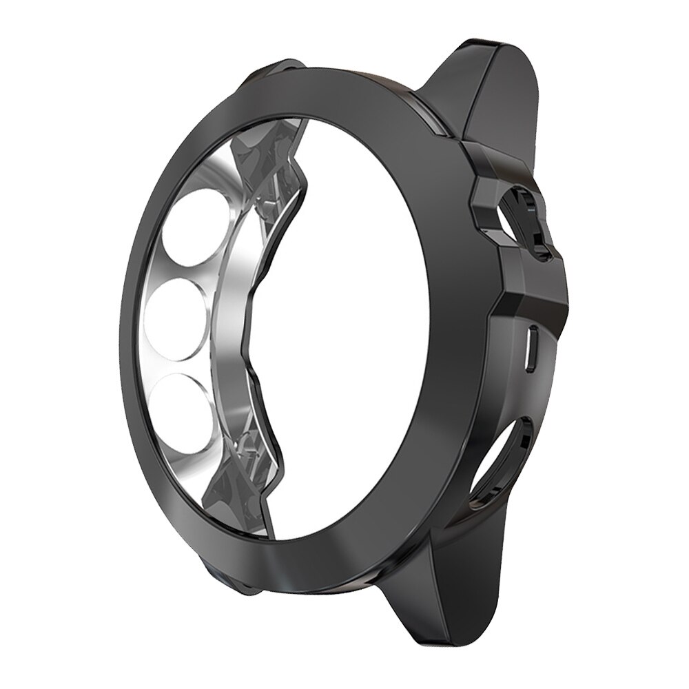 Thin TPU Soft Protector Case for Garmin Fenix 5X Watch Cover Lightweight Bumper for Fenix 5 X Frame Accessories: Black