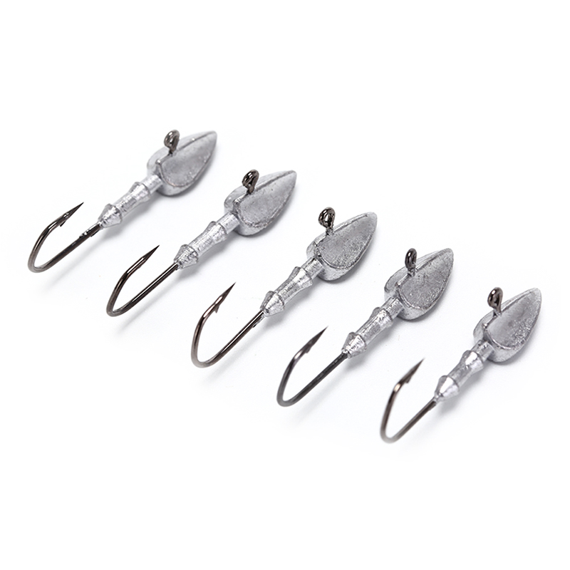 5 stycken jigg blyhuvud krokar bly jigg krokar 3.5g 5g 7g 10g 14g 17g 21g+  fiskekrokar fiskeredskap tillbehör
