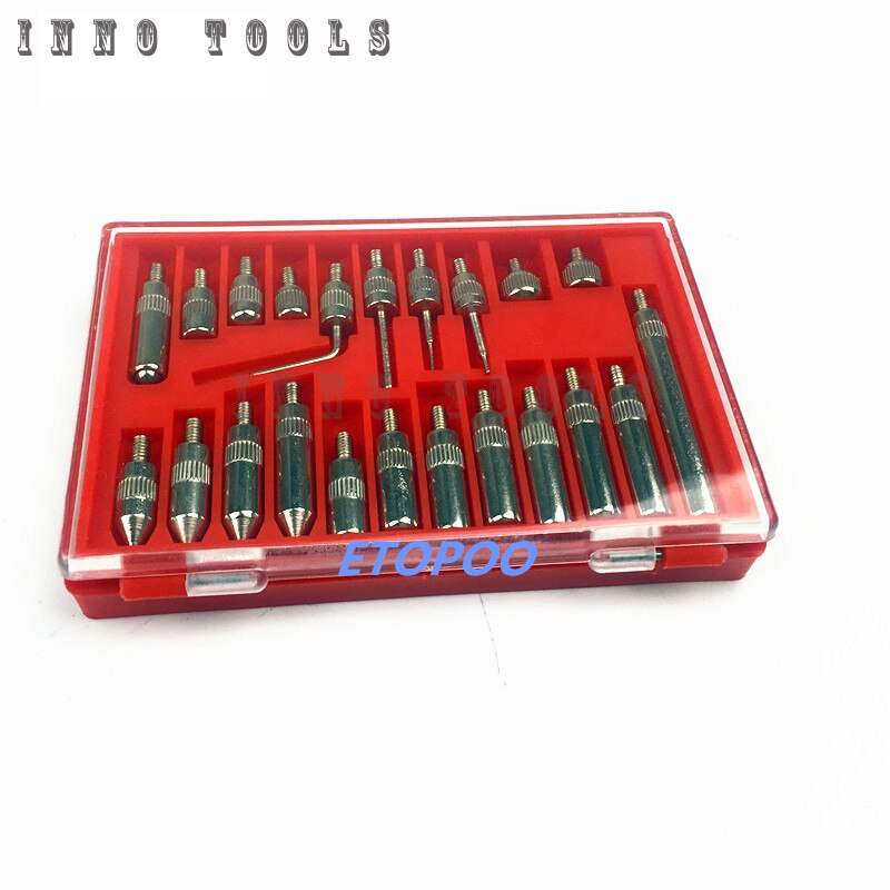 Dial Indicator 0-10mm 25mm Lug Back Test Gauge 22Pcs 4-48 Thread Tip For Dial & Test Indicators 0-30mm Dial Indicator Point Set