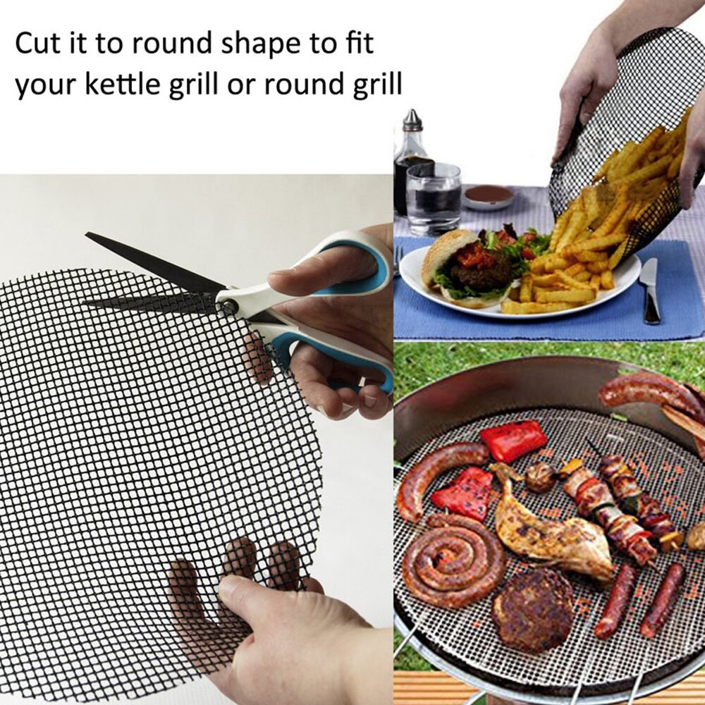 Non-stick grill grillmattor bbq baknät bbq grillverktyg värmebeständighet bbq tillbehör utomhus köksredskap verktyg