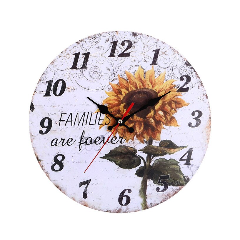 Vintage Wooden Wall Clocks Horloge Home Decoration Living Room Quartz Needle Silent Wall Clock for Home 9M21: B