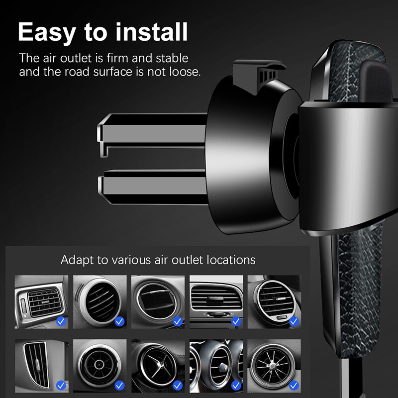 No Magnetic GPS Navigation Car Holder For Phone in Car Air Vent Mount Clip Strong Mobile Cell Smartphone Holder Auto Support