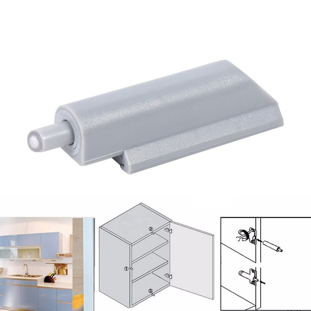 10Pcs/Lot Push To Open System Damper Buffer For Cabinet Door Plastic Tip Door Stopper Deurstopper Open Door Damper System