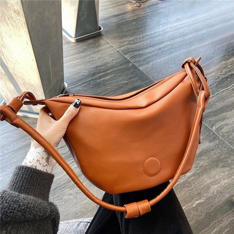 lässig knödel tasche eins nische weibliche tasche neue halb-Mond tasche Netz verrotten Bote brust tasche