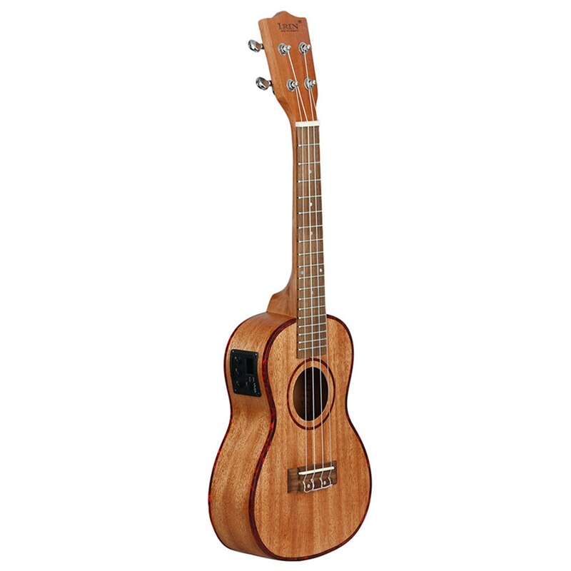 Irin 24 Inch Ukulele Ukelele Uke Kit Sapelihout Met Lcd Eq Inclusief Draagtas Capo Strings Band Vinger Maraca schoonmaken Cl