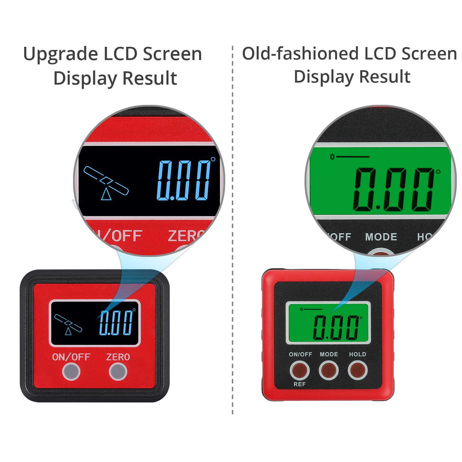 Neoteck – jauge d'angle numérique, boîte de niveau avec rainure en V, affichage LCD, précision, rapporteur électronique