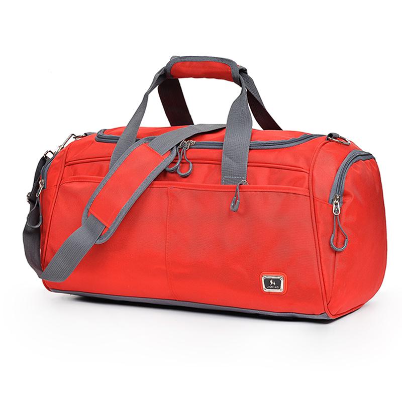 Travel Bags Men Large Capacity Travel Bags Portable Fitness Bag Short-distance Trip Uggage Travel Bag Men: Red