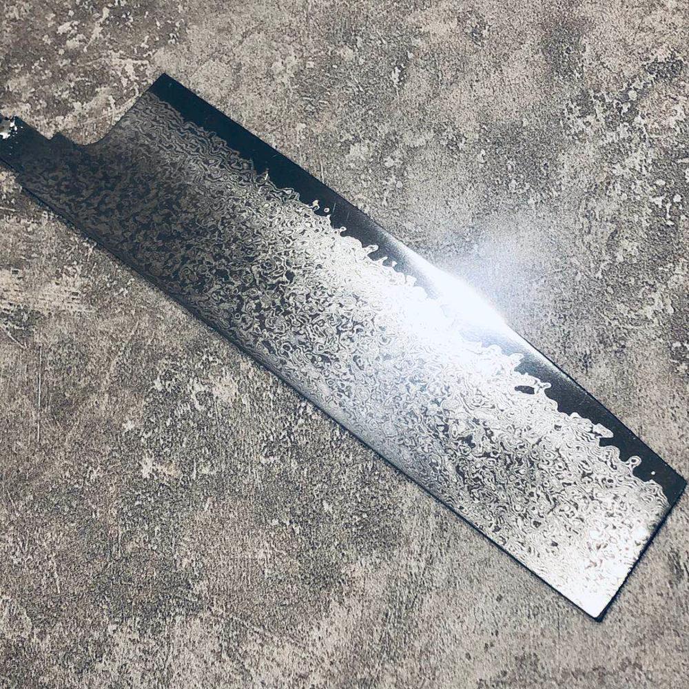 DIY Handmade Forged Kitchen Knife Blank Japanese Damascus Chef Knife Material Sharp Santoku Sliced Bread Nakiri Gyuto