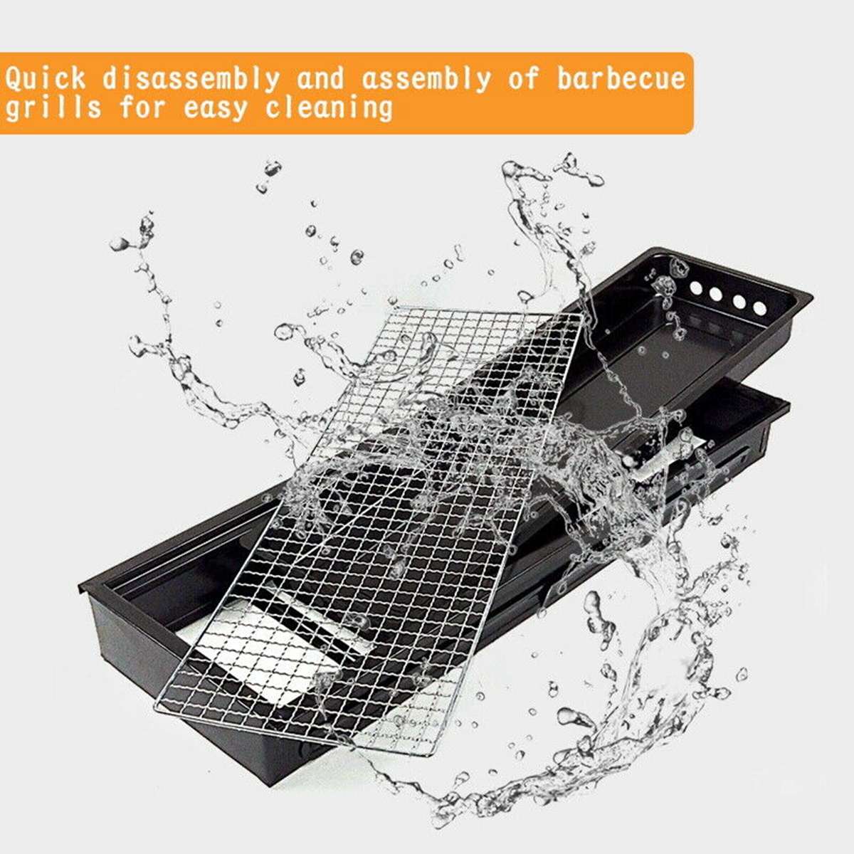Falten Freien Grill Grill Eisen Rotisserie Huhn Fleisch Kebab Braten Gestell Tragbare Camping Picknick BBQ Holzkohle Ofen Ständer