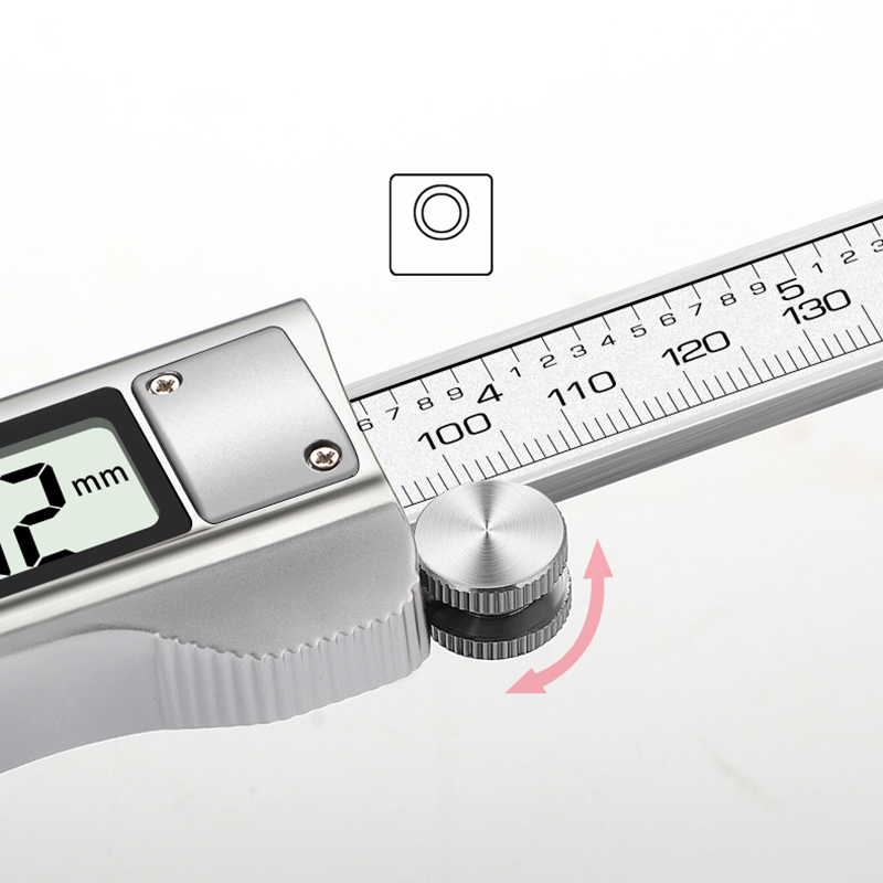AIRAJ High-precision Digital Caliper Stainless Steel Long Waterproof Vernier Caliper Level Multi-function Measuring Tool