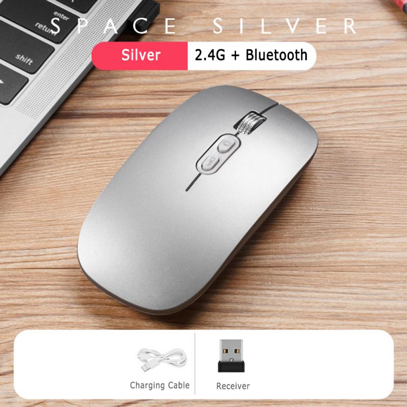 1600 DPI USB Optical Wireless Computer Mouse Bluetooth Mouse 2.4GHz Receiver Rechargeable Ergonomic Mouse For PC Laptop: 05