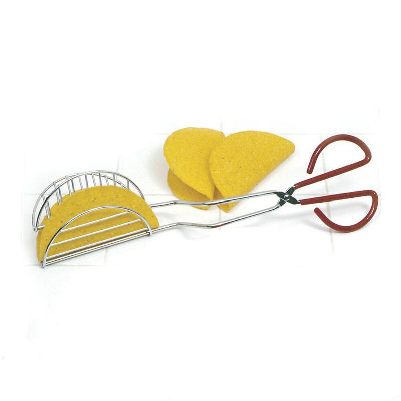Rvs Taco Shell Maker Tortilla Friteuse Tang Keuken Creatieve Voedsel Clip Duurzaam Barbecue Tang Keuken Gebak Gereedschap