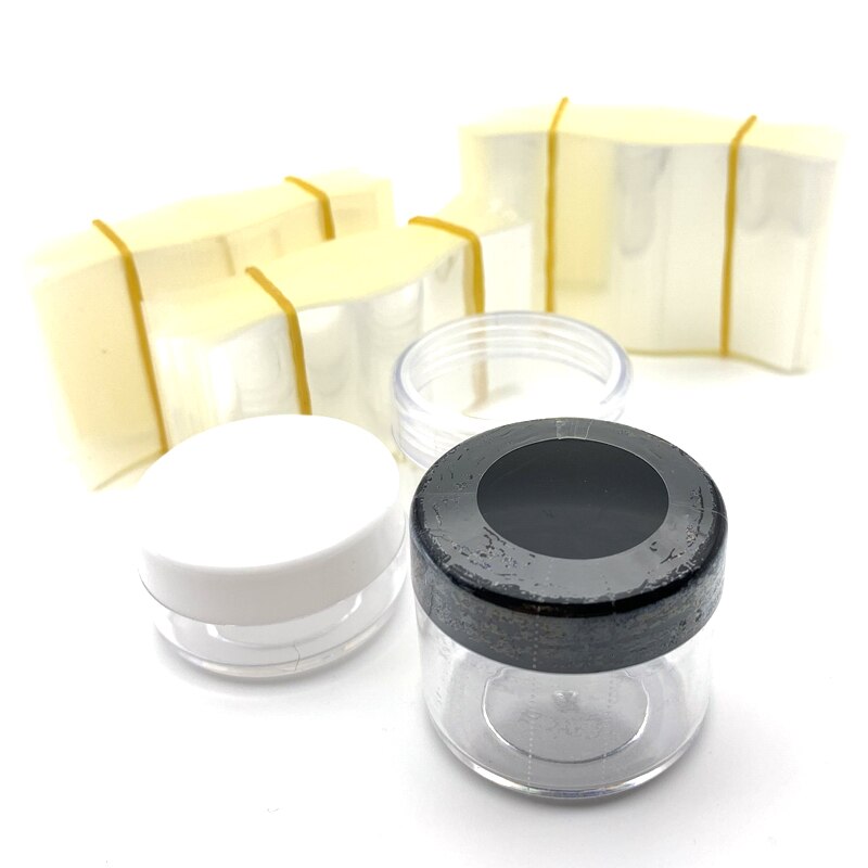 200Pcs Clear PVC Heat Shrink Wrap Film for 10g 15g 20g Plastic Cosmetic Container Lip Blam Container