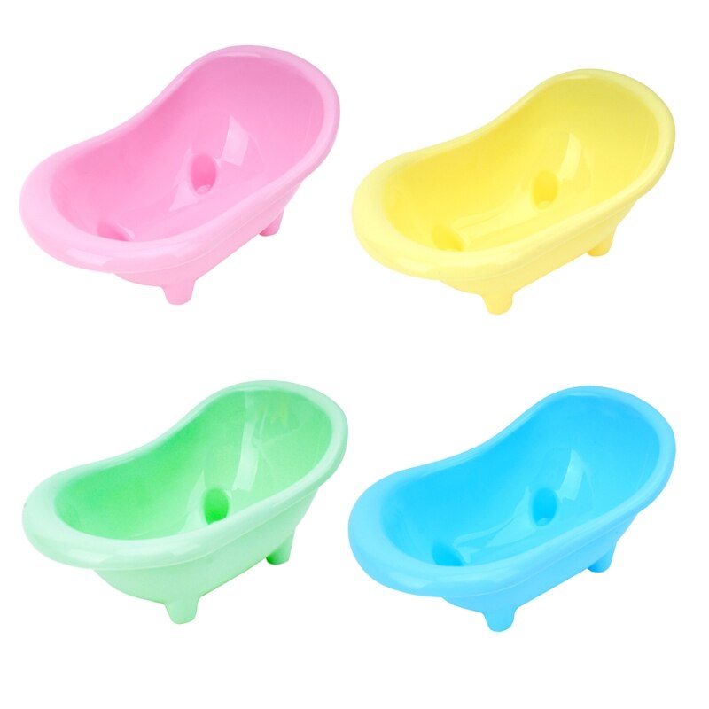 Hamster Sand Bathroom Durable Plastic Sand Bath Container Sandbox Bathing Sand Bowl Cute Bathtub Shape for Gerbil