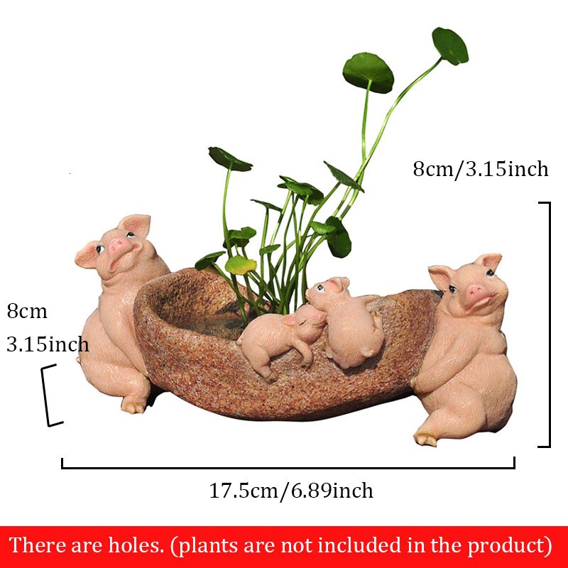 Zodiac Varken Hars Decoratie Simulatie Dier Sculptuur Ambachten Office Desktop Geluk Decoratie Tuin Micro Landschap Ingemaakte