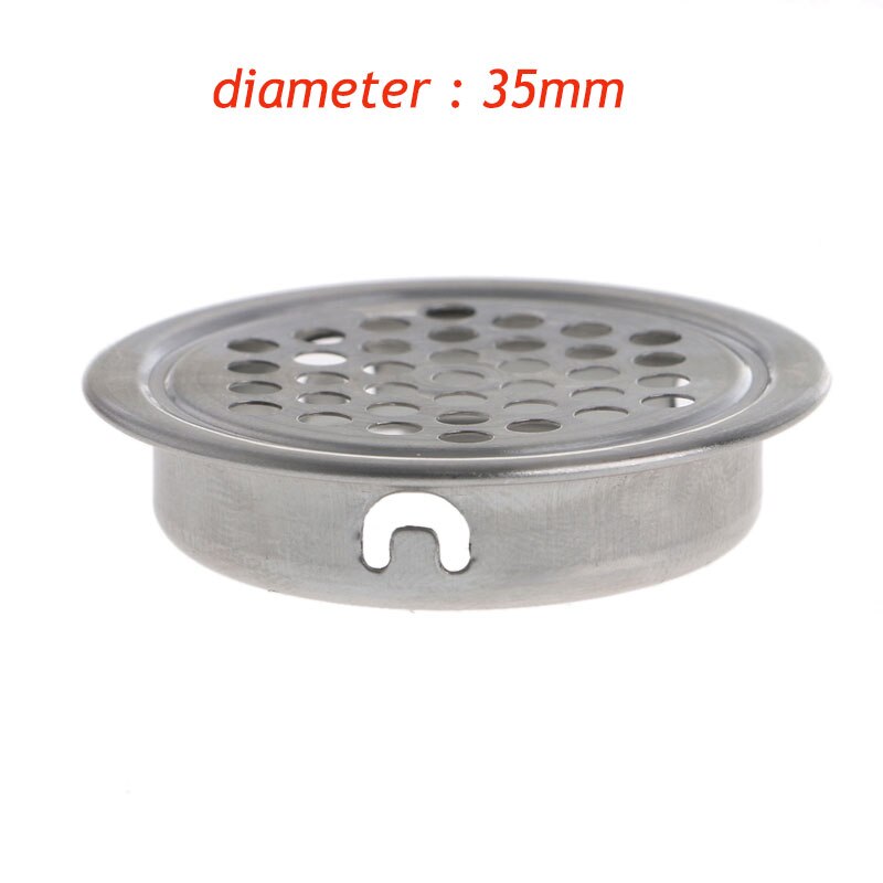 1pc garderobsskåp i rostfritt stål mesh hål luftventil jalusi ventilationslock köksskåp delar & tillbehör dia 35/53mm: Diameter 35mm