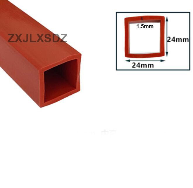 Silicone square tube sleeve high temperature resistant package profile hollow square tube silicone square sealing strip: Type 10