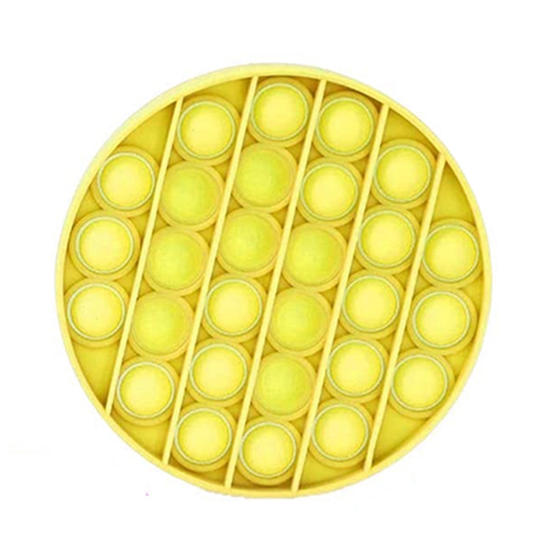 Colorato Push Bubble Fidget giocattolo sensoriale adulto Antistess autismo esigenze speciali giocattoli antistress per bambini regalo di natale: YELLOW