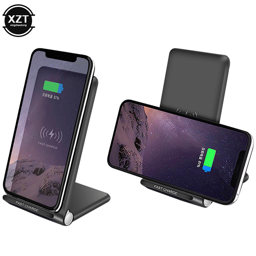 zginać Qi bezprzewodowa ładowarka stojak uchwyt szybkie ładowanie 7.5W/10W/15W dla iPhone 11 XR X XS 8 Samsung S10 S9 USB C Qucik Podkładka ładowania