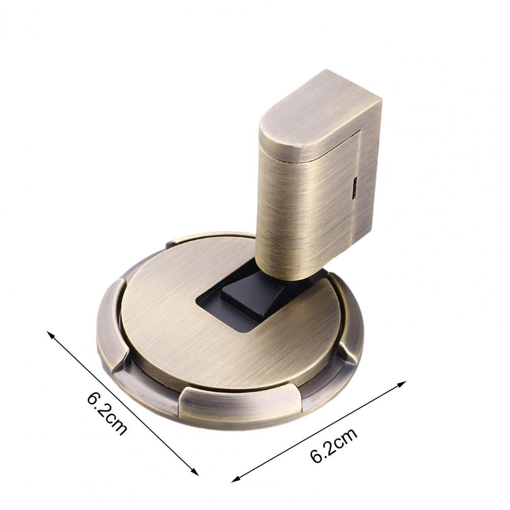 Magnetic Door Stopper No Drilling Silent Floor Door Stop with Screws Adhesive Adjustable Mechanical Magnetic Door Stopper