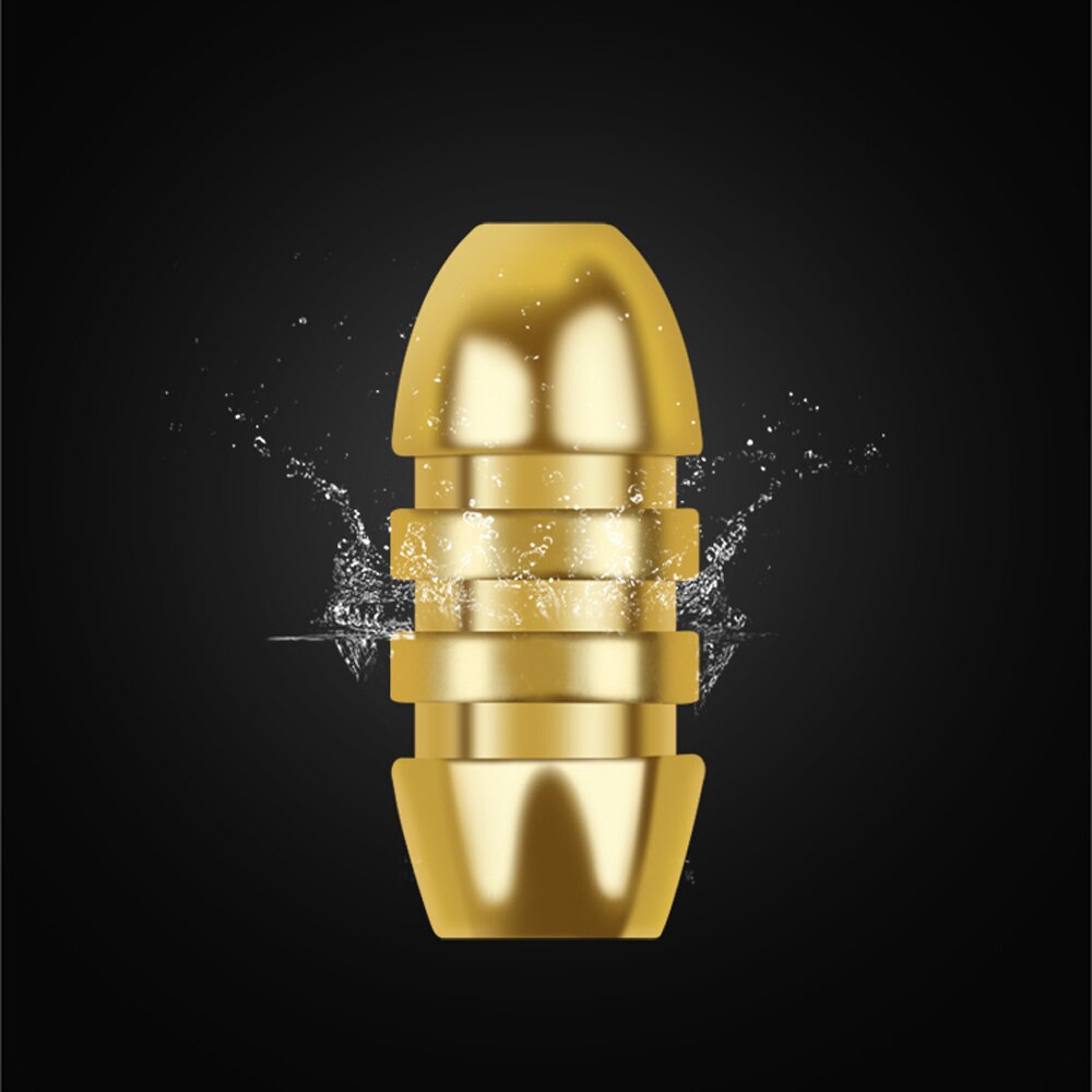 50pcs Weight Assorted Copper Lead Sinkers Kit 3.5/5/7/10g Bullet Shape Weights Fishing Tackle Bullet Sinker Combo Set