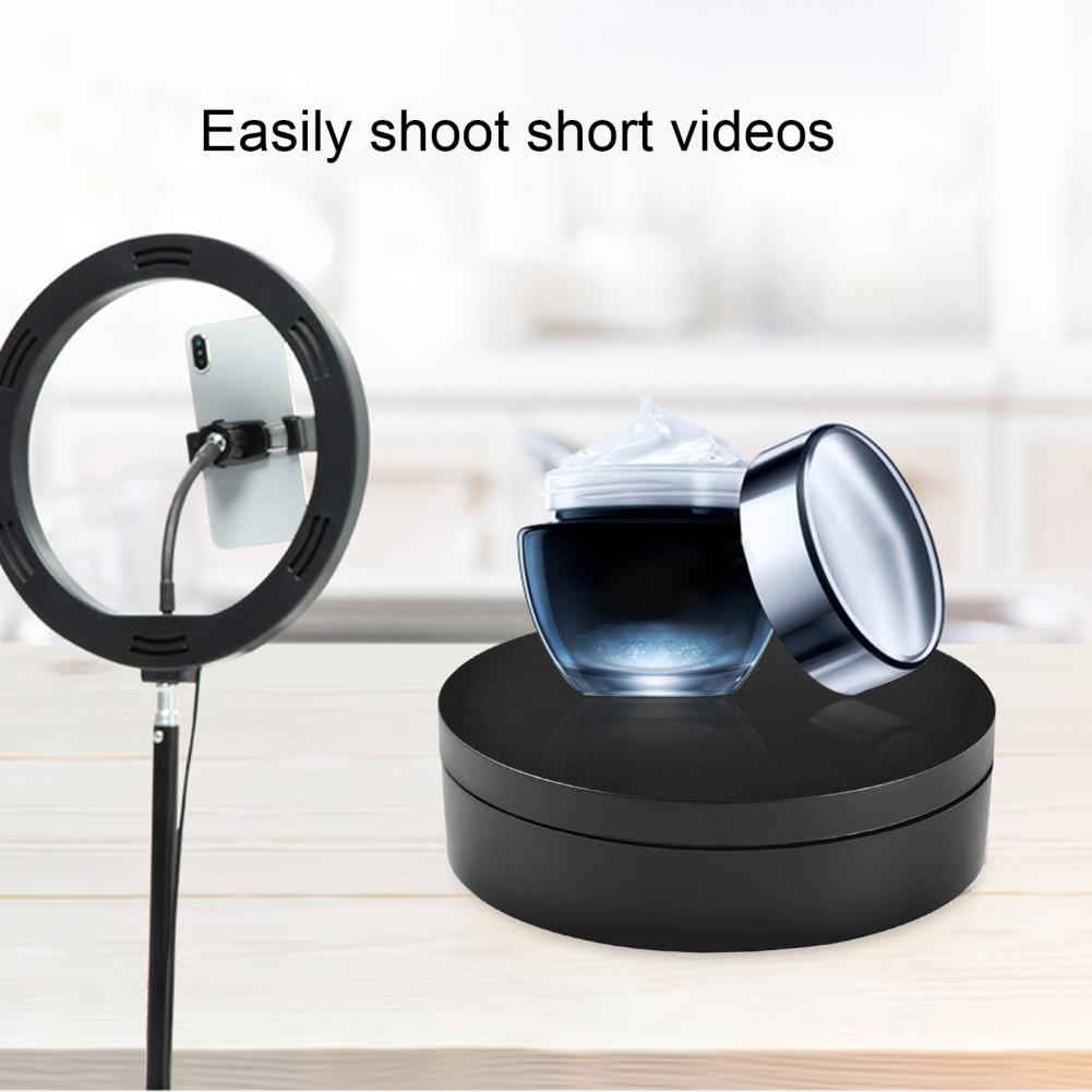 Low Noise Durable Motorized Turntable Jewelry Holder for Photography