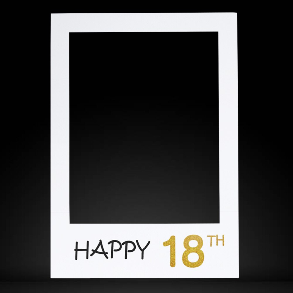 Happy 30th DIY Paper Picture Frame Cutouts Photo Booth Props for Birthday Party: As Shown 3