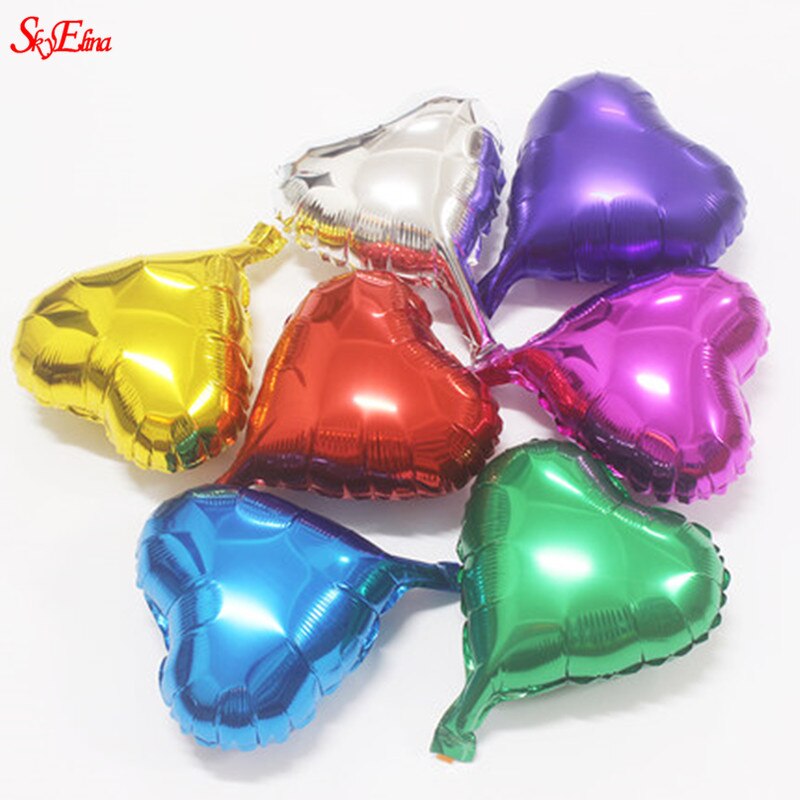 Ballons à hélium en forme de cœur 10 pouces | Rose, or, rouge et Rose, ballons pour fête d'anniversaire et mariage, fournitures pour la saint-valentin, 6Z