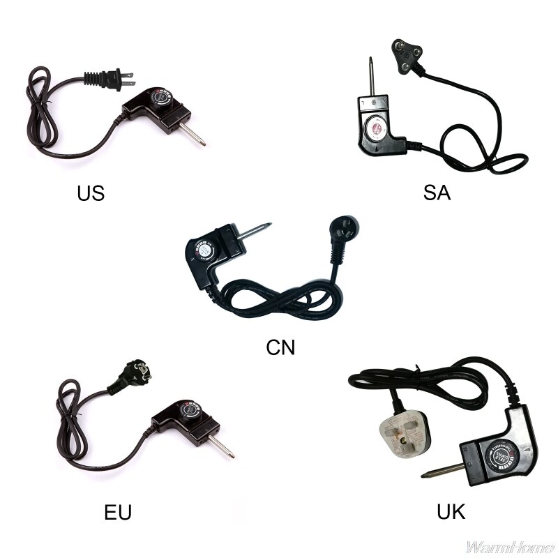Cable de alimentación ajustable con regulador automático para horno eléctrico, enchufe de clavija para olla de calefacción eléctrica, US/UK/SA/EU/CN, M25 21