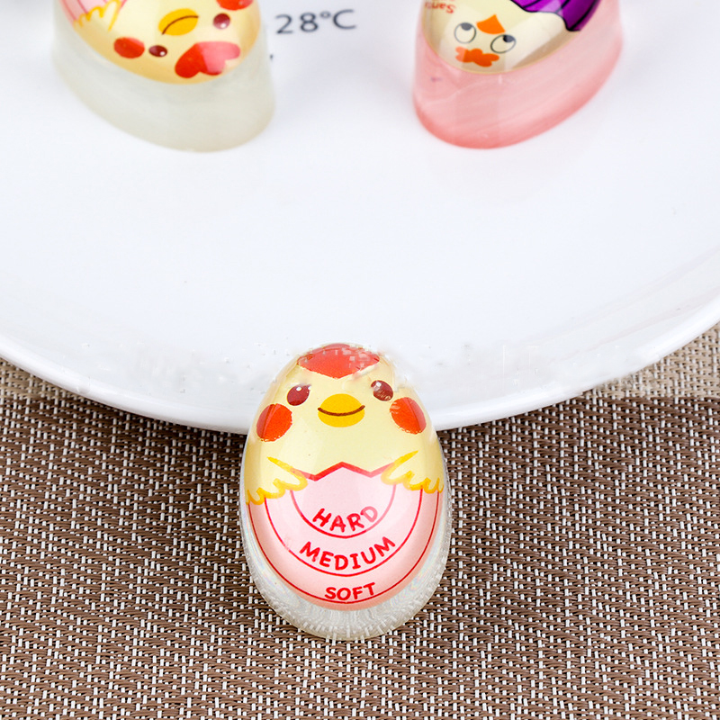 1pcs Egg Color Changing Timer Yummy Soft Hard Boiled Eggs Cooking Kitchen Eco-Friendly Resin Egg Timer kitchen accessories