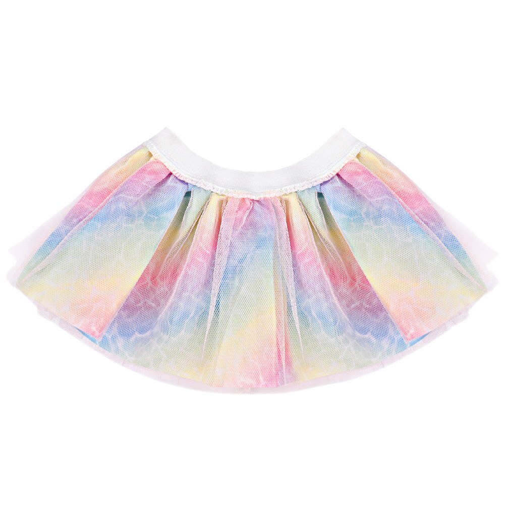 Zomer Multicolor Baby Meisje Tutu Rok Mode Pasgeboren Prinses Meisje Tule Kleding Kid Kant Rok voor Ballet Dans Leeftijd 0 -12 M