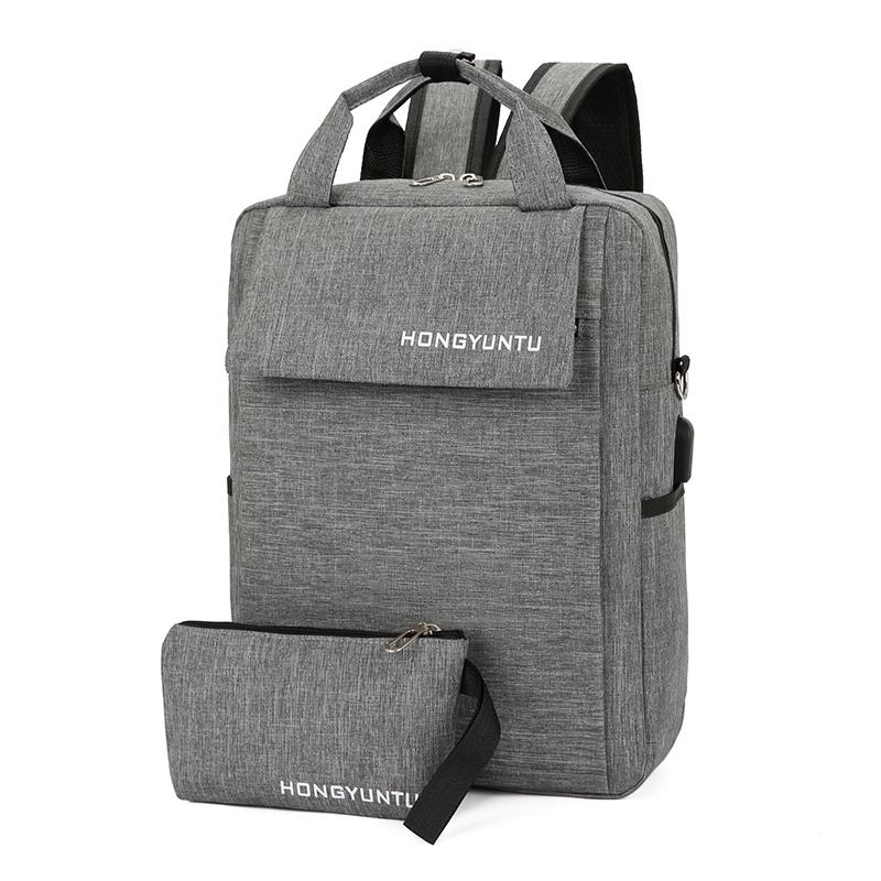 Rugzak Unise Rugzak Wearable Multi Function School Rugzak Grote Capaciteit Toevallige Tiener Meisje Jongen Schoudertas: Gray