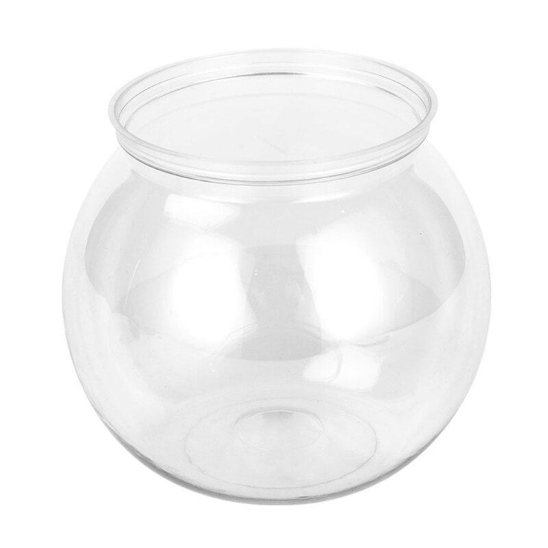 L21A Plastic Fish Bowls Round Aquarium Transparent Fish Keeper Fishbowl Starter Kit