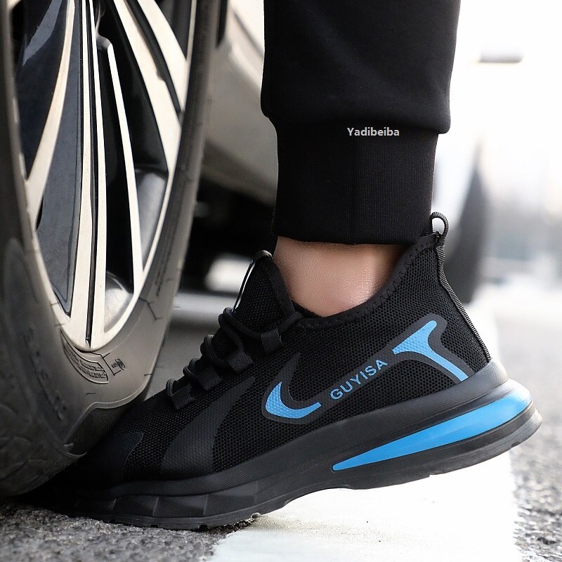 Man Work Safety Boots Indestructible Steel Toe Men Safety Shoes Anti-puncture Anti-Smash Male Construction Breathable Sneakers
