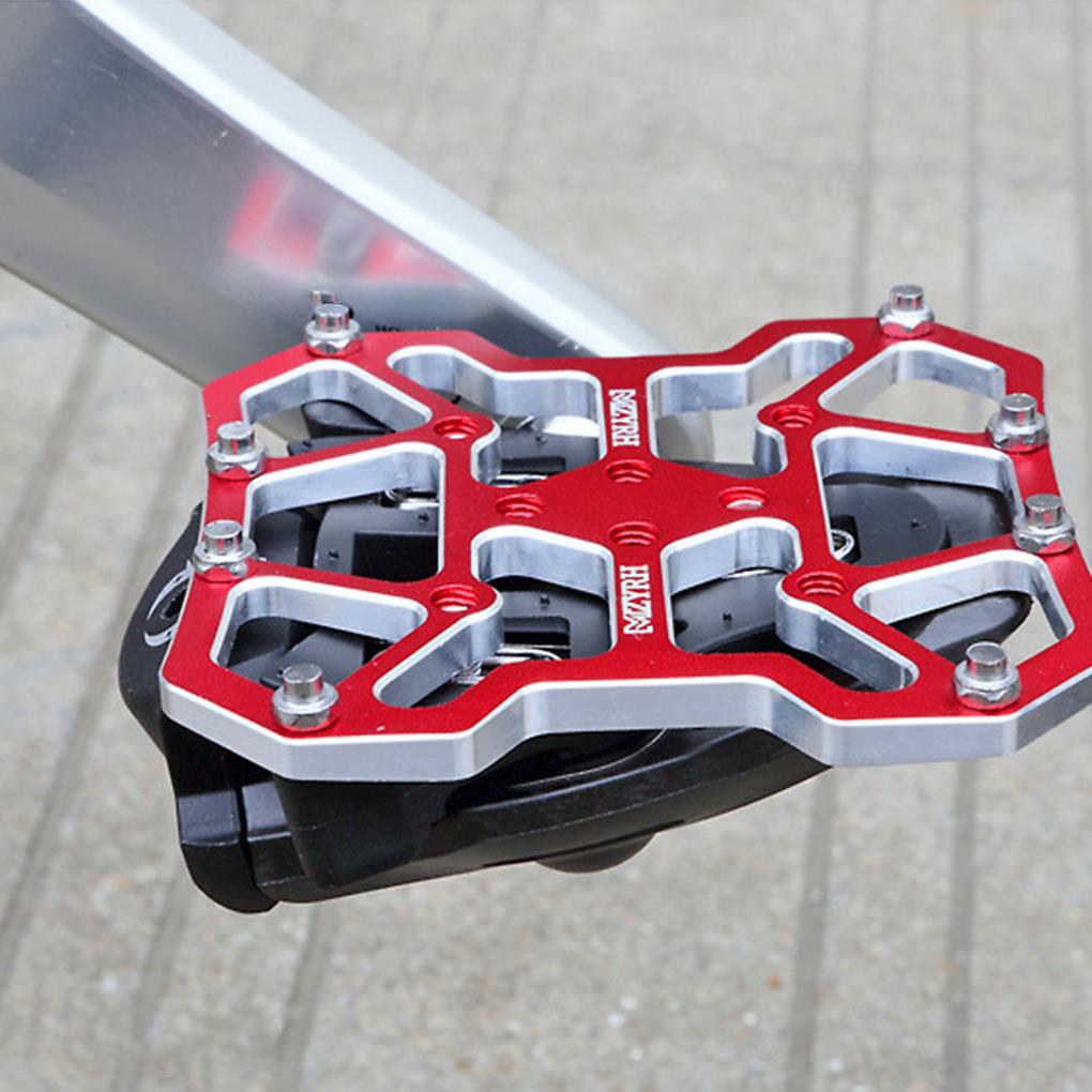 Pedale per tacchette da bicicletta per SPD Shimano adattatore per pedaliera senza clip per bicicletta in lega di alluminio MTB Mountain Road Bike accessorio