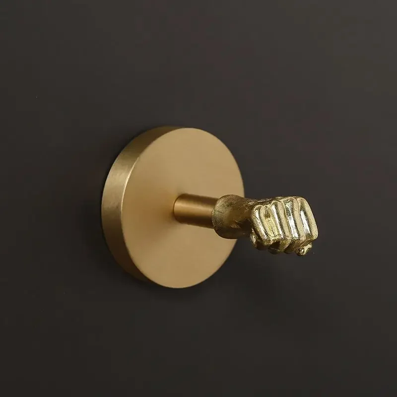 Pure Copper Animal Hooks Wall Mounted Hook for Hanging Clothes Hats Keys Scarf Brass Towel Holder Bathroom Accessories Coat Rack: black