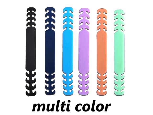 Ganchos para la oreja para mascarilla facial para niños y adultos, fijador de dolor de oídos ajustable, antideslizante, sujeción al oído, gancho de extensión para mascarilla: multi color 6pcs / 5pcs