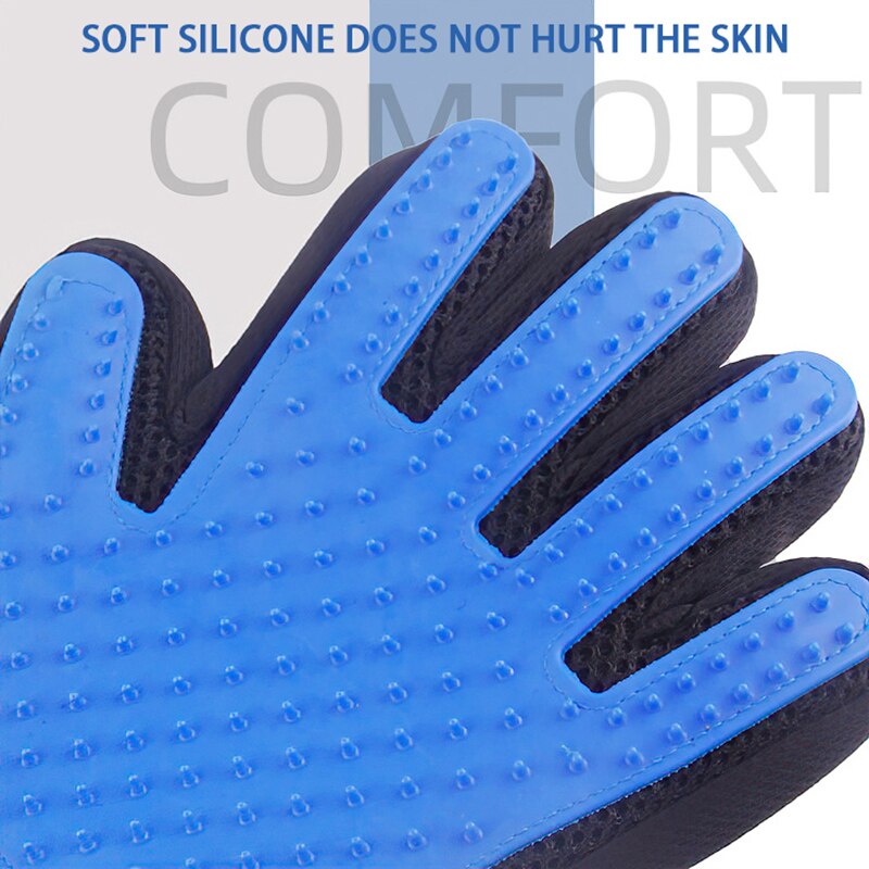 Guantes de baño para perros y mascotas, cepillo de silicona para gatos, peine para pelo, suministros de limpieza para baño de perros, peine para animales