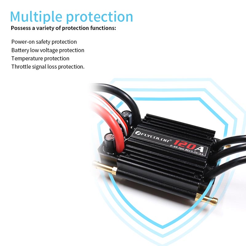 Original Flycolor 50A 70A 90A 120A 150A Bürstenlosen ESC Geschwindigkeit Regler Progaming Karte 2-6S Lipo BEC 5,5V/5A für RC Stiefel