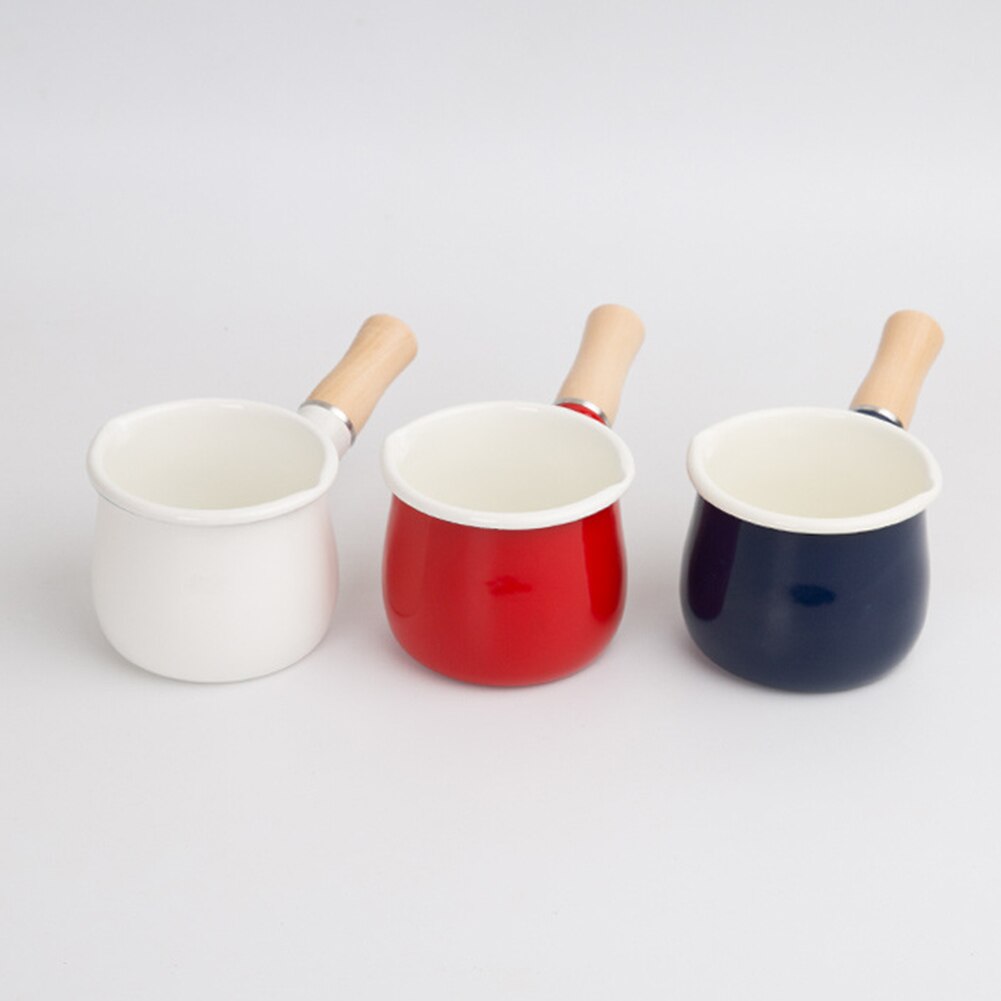 Mini Steelpan Kookgerei Babyvoeding Keuken Emaille Melk Pot Verwarming Non-stick Koken Thuis Effen Multifunctionele Boter Warmer