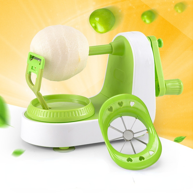 Máquina peladora de manzana multifuncional con manivela, pelador de frutas para el hogar con cortador de manzana, para la comodidad de la cocina