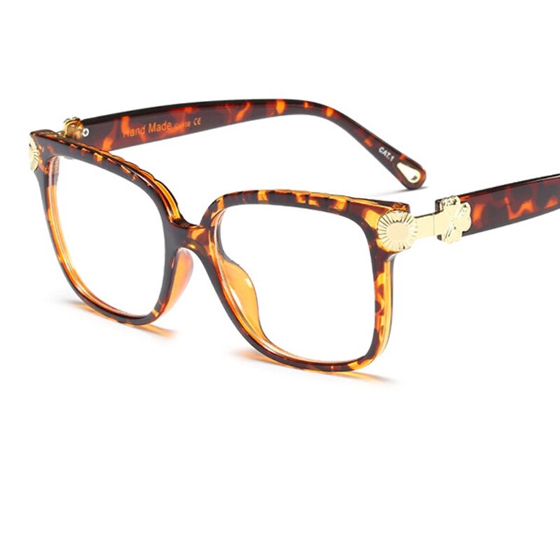 Transparent Square Women Glasses Trendy optical eyeglass frames Vintage computer Big Eyeglass Frame