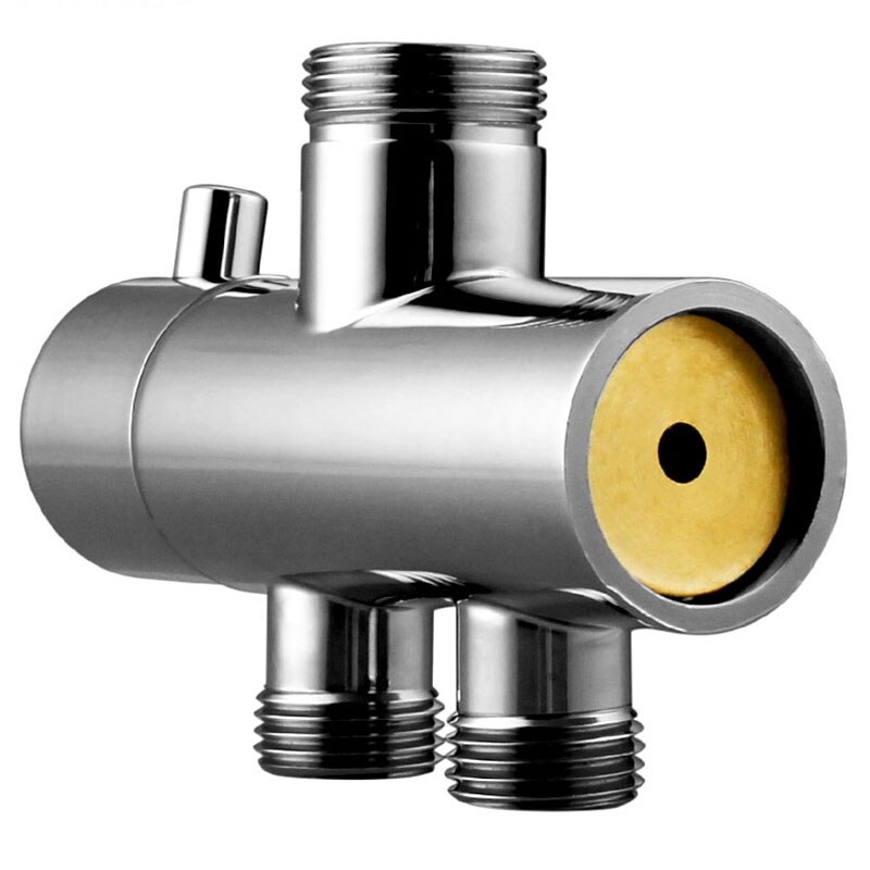 Douche Kraan Diverter 3 Manier Douche Arm Omstelling 2 Functies Kraan Valve Voor Douche Mixer Brass Body Verchroomd