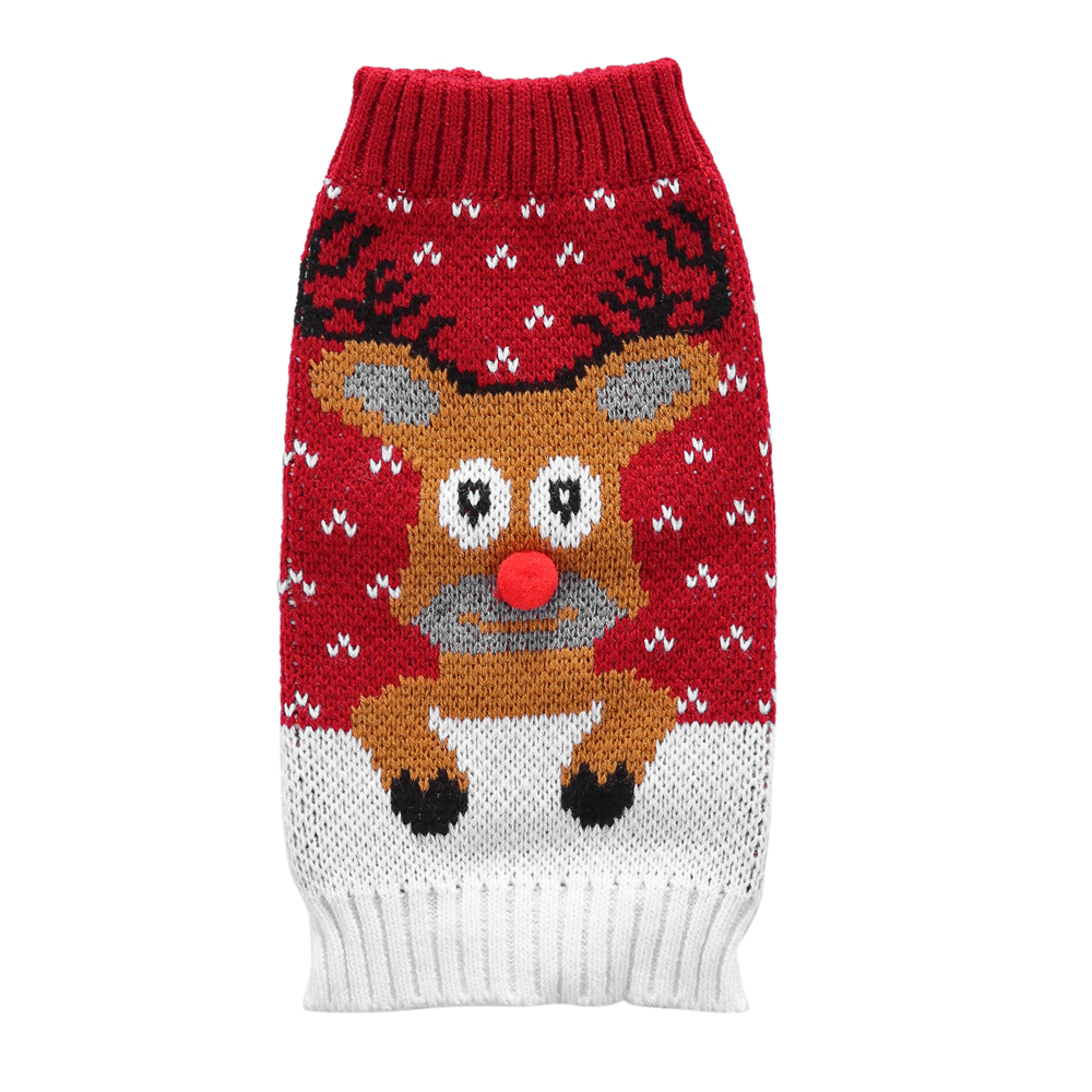 Pet Winter Kleding Kleren Huisdier Jumper Kleding Rok Huisdier Grappig Huisdier Kleding Huisdier Kostuums Pet Kerst Kleding D40: Rood / M