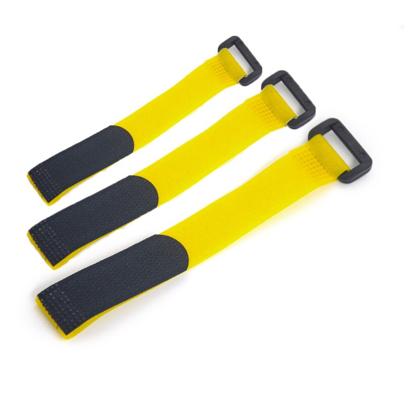 10PCS 20mm Reusable Nylon Reverse Buckle Hook Loop Magic Hook and Loop Fastener Cable Ties Sticky Thread Finishing Strapping: 10pcs Yellow / 20x200MM