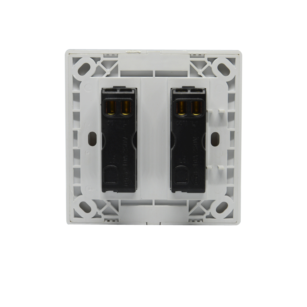 10 pçs plástico porta botão de saída cor branca sistema controle acesso acessórios liberação interruptor parede 10a 250v para a lâmpada