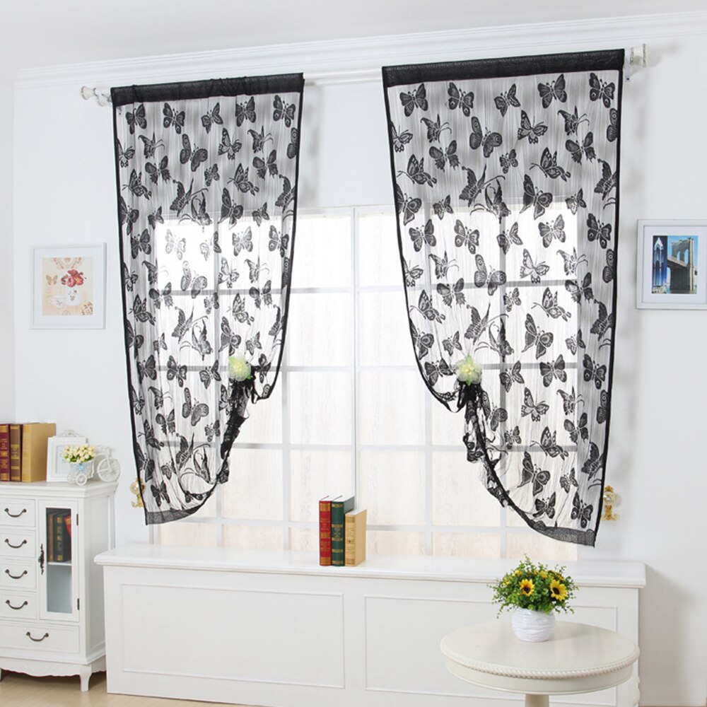 Door Curtain Window Butterfly Fly Net Window Screen Door Curtain Tassels String Room Curtain Divider: 6