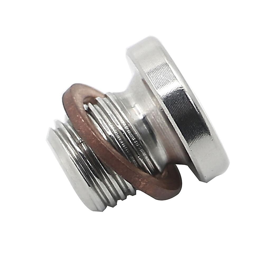 M12 x 1.25mm Oxygen o2 Lambda Sensor blanking Plug Cap Exhaust Systems Hollow bolt plug fit for Motorcycles and Cars