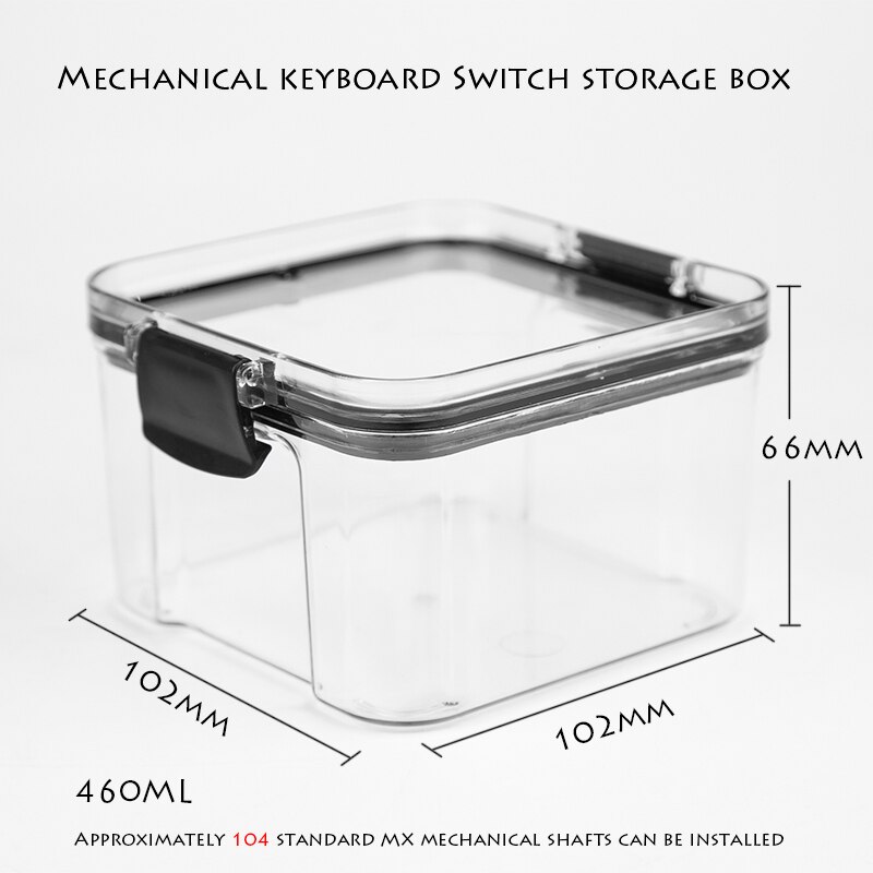 Mechanical Keyboard Switch Lock Storage Box Transparent Anti-corrosion And Moisture-proof DIY Stackable -swappable Sealed Can